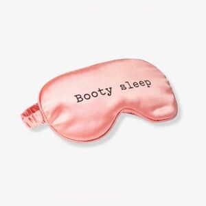 Plush Satin Sleep Mask Peach